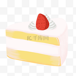 草莓蛋糕素材图片_矢量甜品草莓蛋糕素材