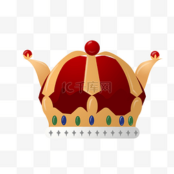 红色创意皇冠插图