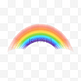 矢量透明质感七色彩虹元素