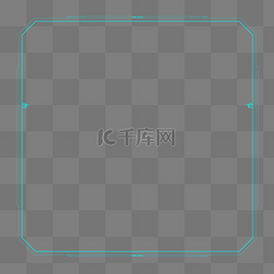 科技感边框蓝色抽象