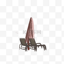 太阳伞图片_ 沙滩躺椅