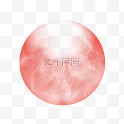 月亮图片_红色简约月亮效果图