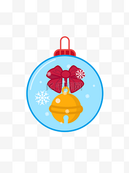 铃铛雪花图片_圣诞节元素装饰图标元素雪人蝴蝶