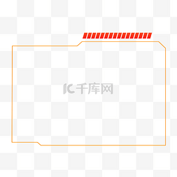 科技感不规则边框矢量图