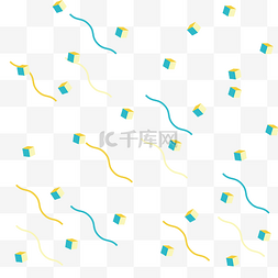 矢量电商装饰图片_手绘电商方块装饰矢量免抠图