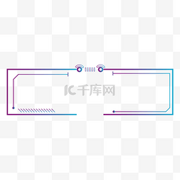 科技人工智能交互边框设计