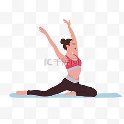 女性瑜伽锻炼