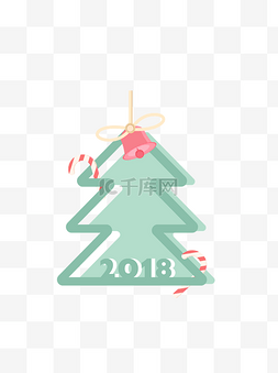 2018图片_圣诞边框圣诞树矢量元素