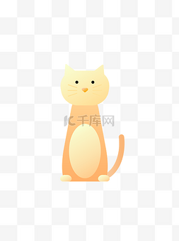 猫咪几何图片_商用猫咪动物元素设计素材