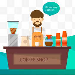海报app图片_咖啡师专业调配咖啡