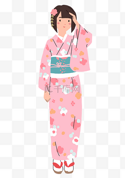 和服图片_日本樱花和服女孩