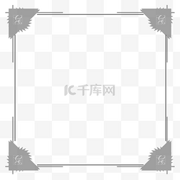 简约灰色装饰图片_简约灰色唯美边框