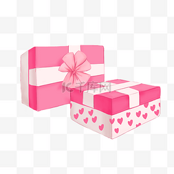 粉红情人节礼物盒
