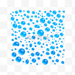 创意蓝色水滴元素