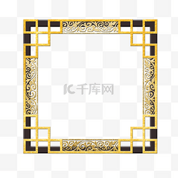 洒金纹理图片_中国风金粉边框元素