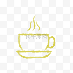 一杯热咖啡矢量插画