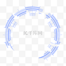 蓝色科技数码效果装饰