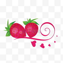 彩色草莓食物