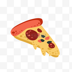 矢量美味披萨图片_美味食物披萨免扣图标