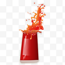 红色的番茄图片_果汁飞溅的番茄汁