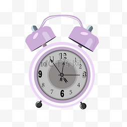 紫色闹钟钟表