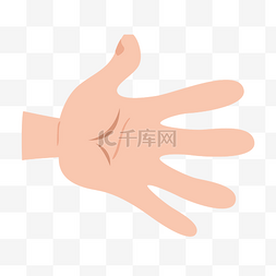 左手点赞手势图片_张开的手掌矢量素材