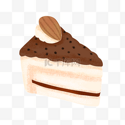 手绘甜品蛋糕图片_切块蛋糕夹心甜品甜点点心手绘卡