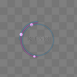 圆形边框蓝色紫色图片_发光圆形边框矢量图