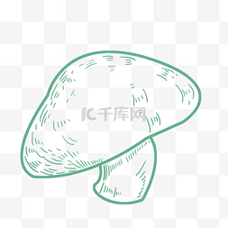 质感蘑菇手绘素材图案
