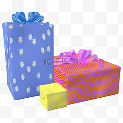 双11双色图片_双十一糖果色立体礼品盒