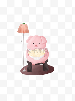可爱猪猪形象图片_手绘猪商用猪年2019可爱形象元素