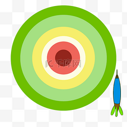 绿色标靶靶子