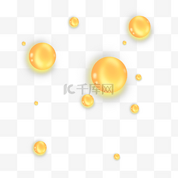 精致金黄色油滴
