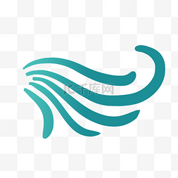 logo标识图片_海面波浪曲线