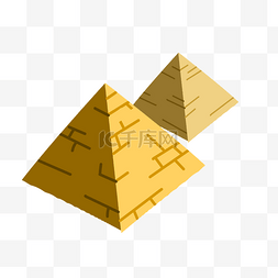 埃及金字塔psd图片_金字塔的卡通插画