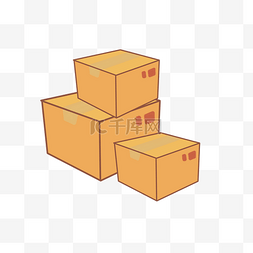 包装纸箱素材图片_卡通白酒箱PNG下载