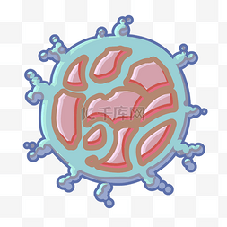 蓝色细菌病毒图片_蓝色细菌病毒 