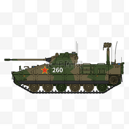 手绘装甲坦克车PSD源文件