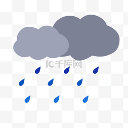 雨季卡通图片_下雨天的乌云卡通素材免费下载