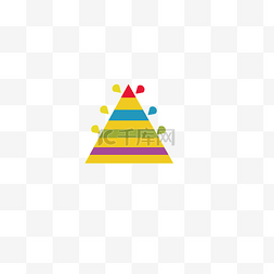 框图片_彩色金字塔数据