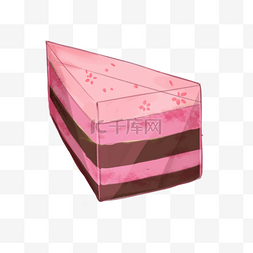 粉色浪漫粉色樱花果冻蛋糕