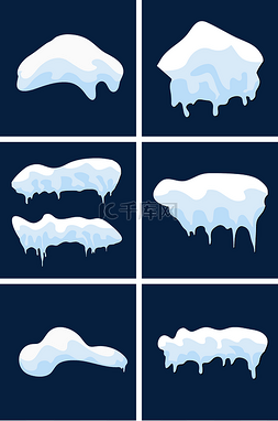 家中通风图片_通用节日白色卡通风活动促销融雪