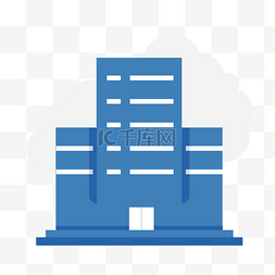 卡通写字楼图片_装饰矢量建筑装饰图案