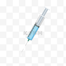 针筒卡通图片_卡通手绘疫苗针筒
