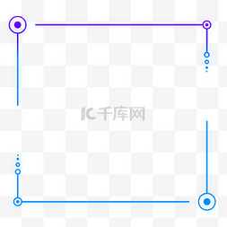 渐变几何图案图片_蓝紫渐变色科技感外发光几何方形