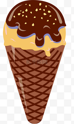 雪糕奶油图片_夏天奶油巧克力冰糕雪糕蓝莓果酱