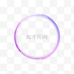 科技蓝紫色渐变图片_蓝紫色渐变科技图形边框元素