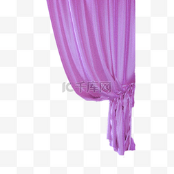 窗帘图图片_卡通紫色窗帘下载