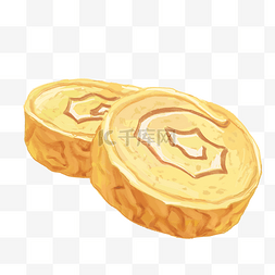 手绘烘焙logo图片_烘焙糕点面包插画