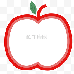 苹果图片_红色苹果边框PNG